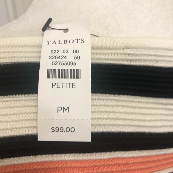 Talbots ladies nwt knitted sweater size medium petite - Picture 4 of 5